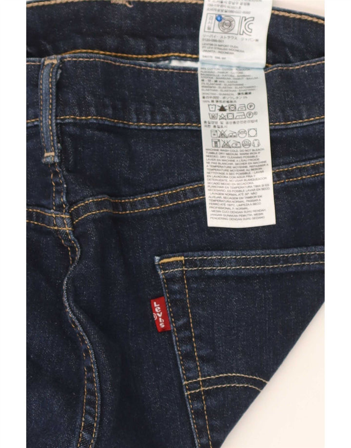 Levi's Mens Straight Jeans W36 L30 Navy Blue Cotton