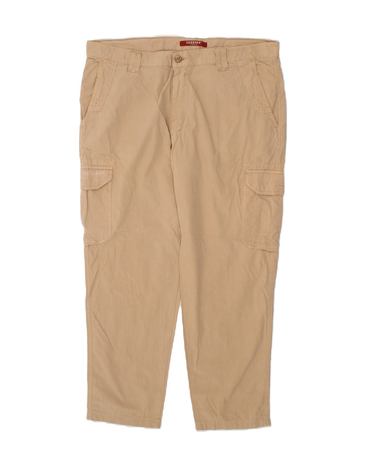 CARRERA Mens Straight Cargo Trousers W38 L28 Beige Cotton Vintage Carrera and Second-Hand Carrera from Messina Hembry 