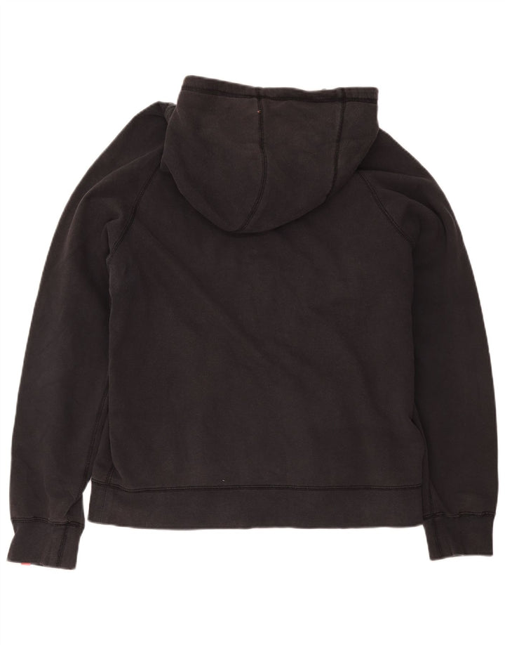 Nike Mens Zip Hoodie Sweater Large Black Cotton