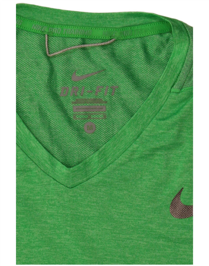 Nike Mens Dri Fit T-Shirt Top Medium Green