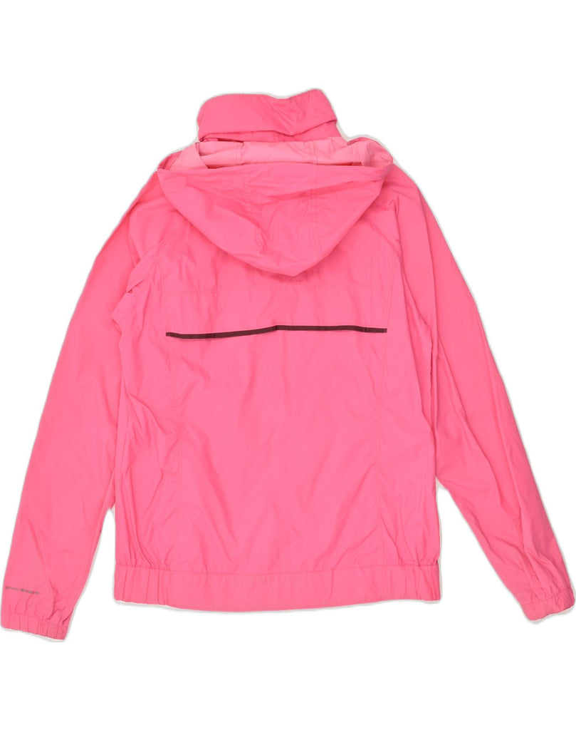 COLUMBIA Womens Hooded Rain Jacket UK 14 Medium Pink | Vintage Columbia | Thrift | Second-Hand Columbia | Used Clothing | Messina Hembry 