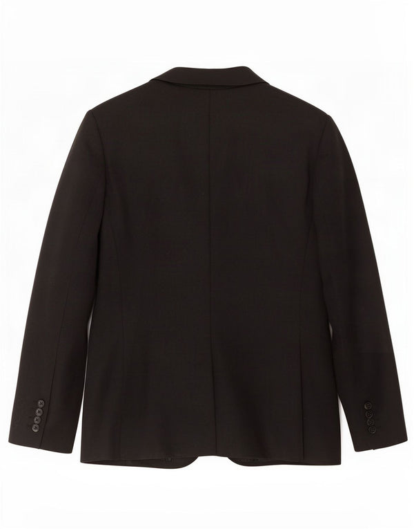 Zara Mens 2 Button Blazer Jacket UK 38 Medium Black Polyester