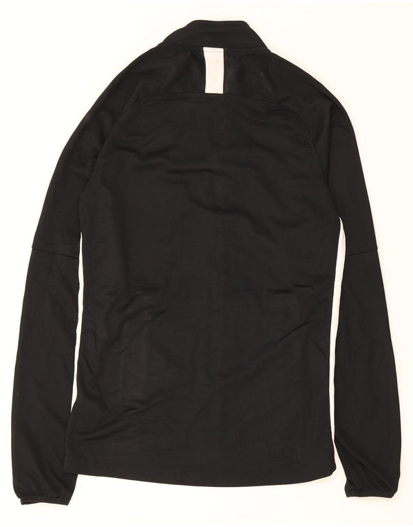 Nike Mens Dri Fit Tracksuit Top Jacket Small Black Colourblock Polyester