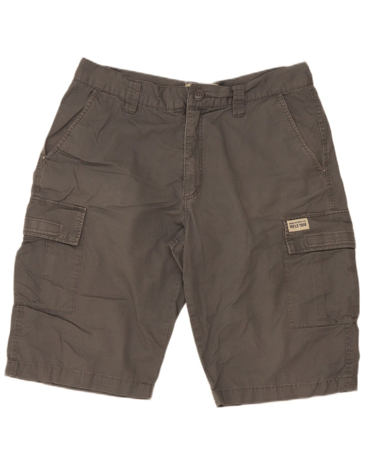 Rifle Mens Cargo Shorts W34 Large Grey