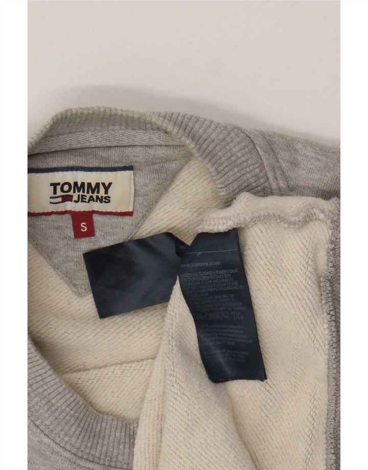 Tommy Hilfiger Mens Sweatshirt Jumper Small Grey Cotton