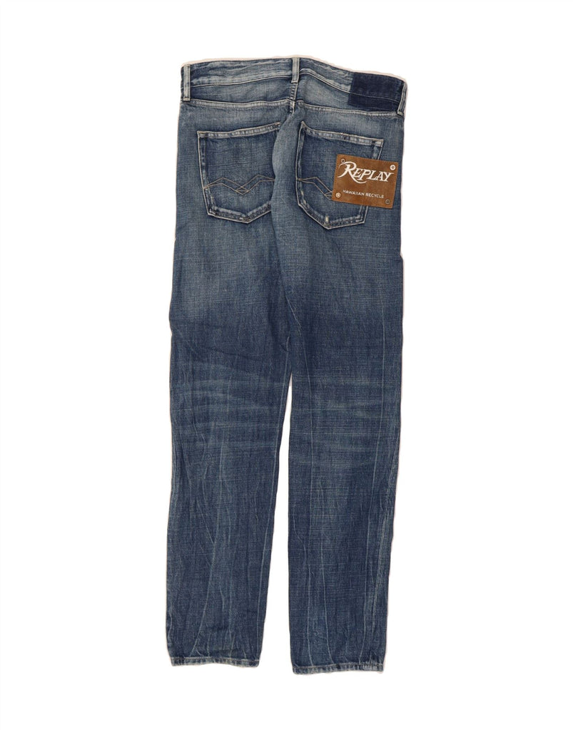 REPLAY Mens Slim Jeans W31 L32 Blue Cotton Vintage Replay and Second-Hand Replay from Messina Hembry 