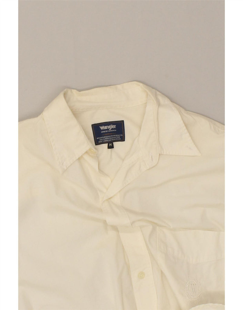 WRANGLER Mens Shirt Medium White Cotton Vintage Wrangler and Second-Hand Wrangler from Messina Hembry 