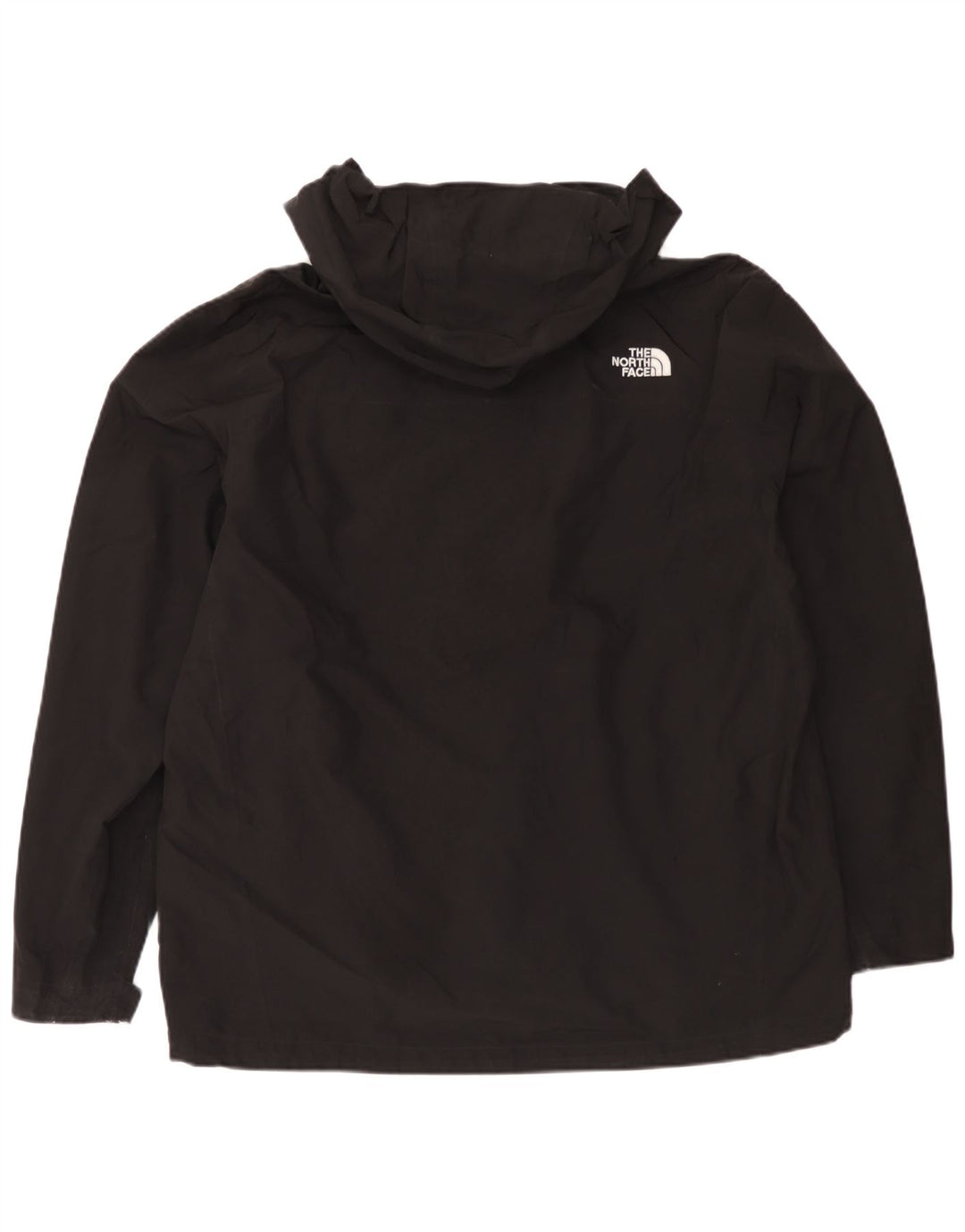 The North Face Mens Hooded Rain Jacket UK 42 XL Black Polyester