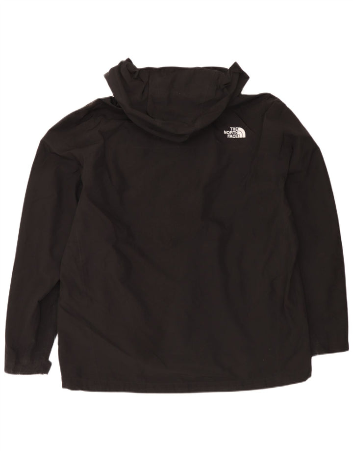 The North Face Mens Hooded Rain Jacket UK 42 XL Black Polyester