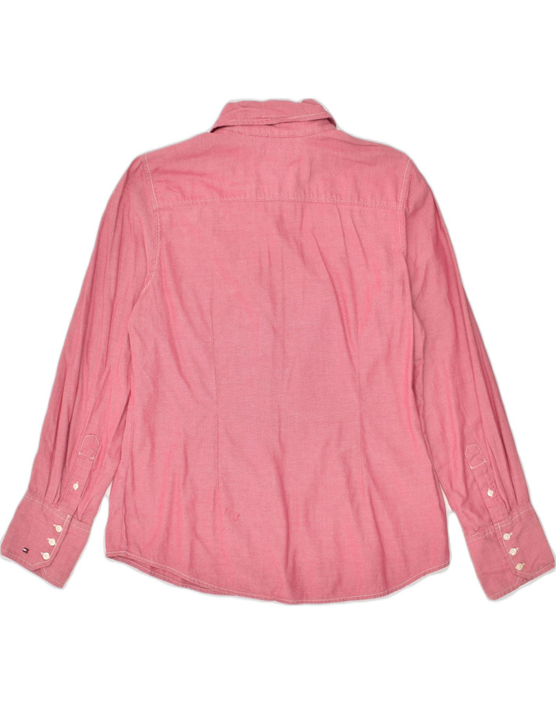 TOMMY HILFIGER Womens Shirt UK 16 Large Pink Cotton | Vintage Tommy Hilfiger | Thrift | Second-Hand Tommy Hilfiger | Used Clothing | Messina Hembry 