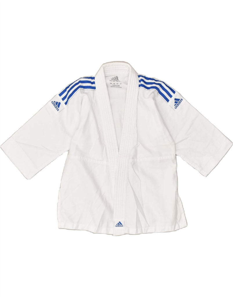 ADIDAS Boys Tracksuit Top Jacket 6-7 Years White Polyester | Vintage Adidas | Thrift | Second-Hand Adidas | Used Clothing | Messina Hembry 