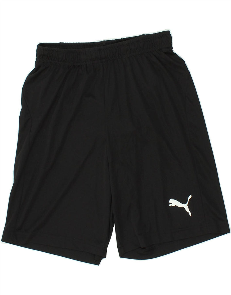 PUMA Mens Sport Shorts Small Black | Vintage Puma | Thrift | Second-Hand Puma | Used Clothing | Messina Hembry 