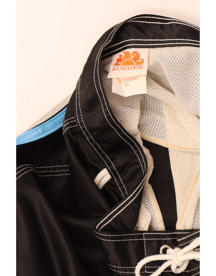 Sundek Mens Swimming Shorts Large Black Nylon