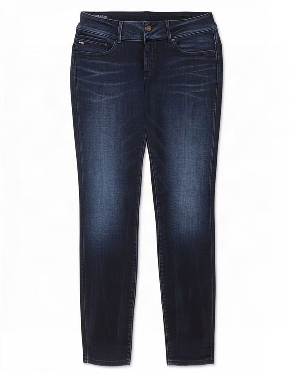G-Star Womens Midge Cody Skinny Jeans W34 L34 Navy Blue Cotton