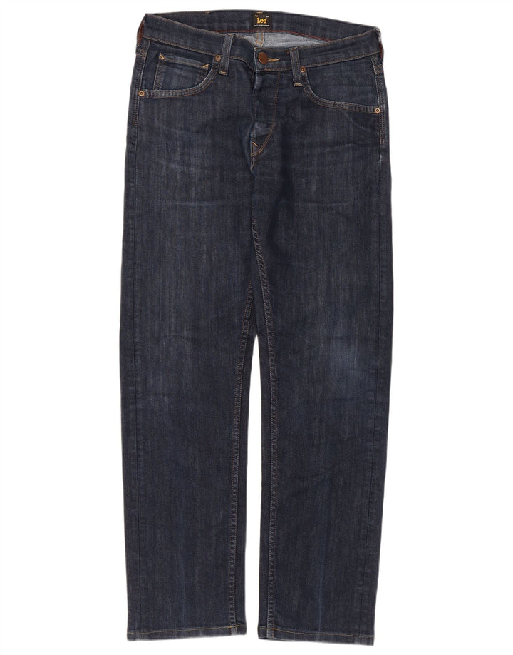 Lee Womens Straight Jeans W30 L28 Navy Blue