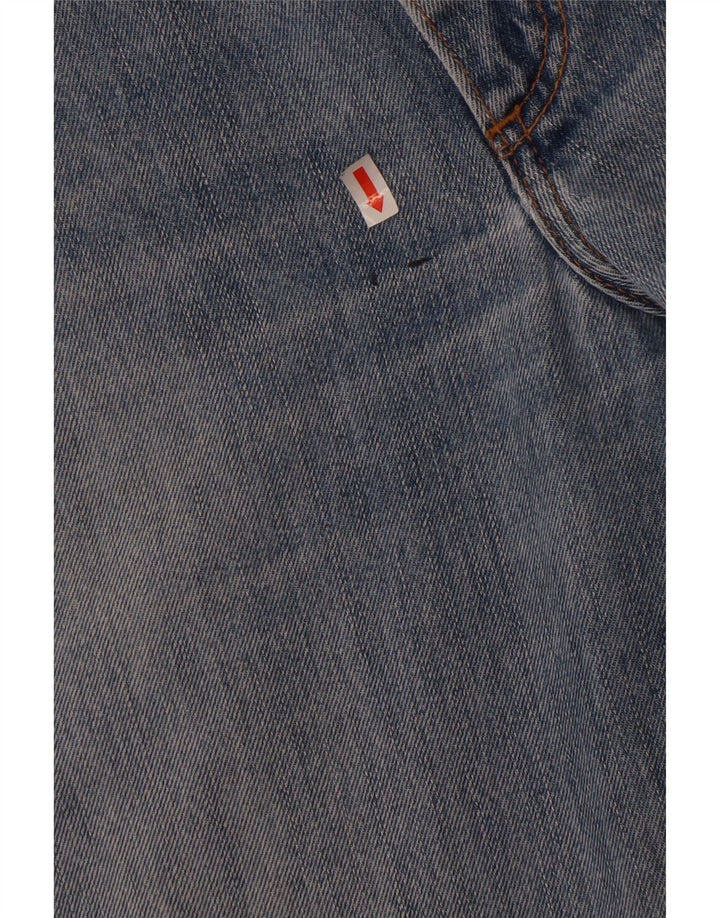 Wrangler Mens Texas Straight Jeans W33 L34 Blue Cotton