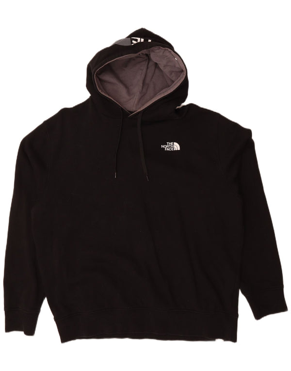 The North Face Mens Graphic Hoodie Jumper 2XL Black Cotton