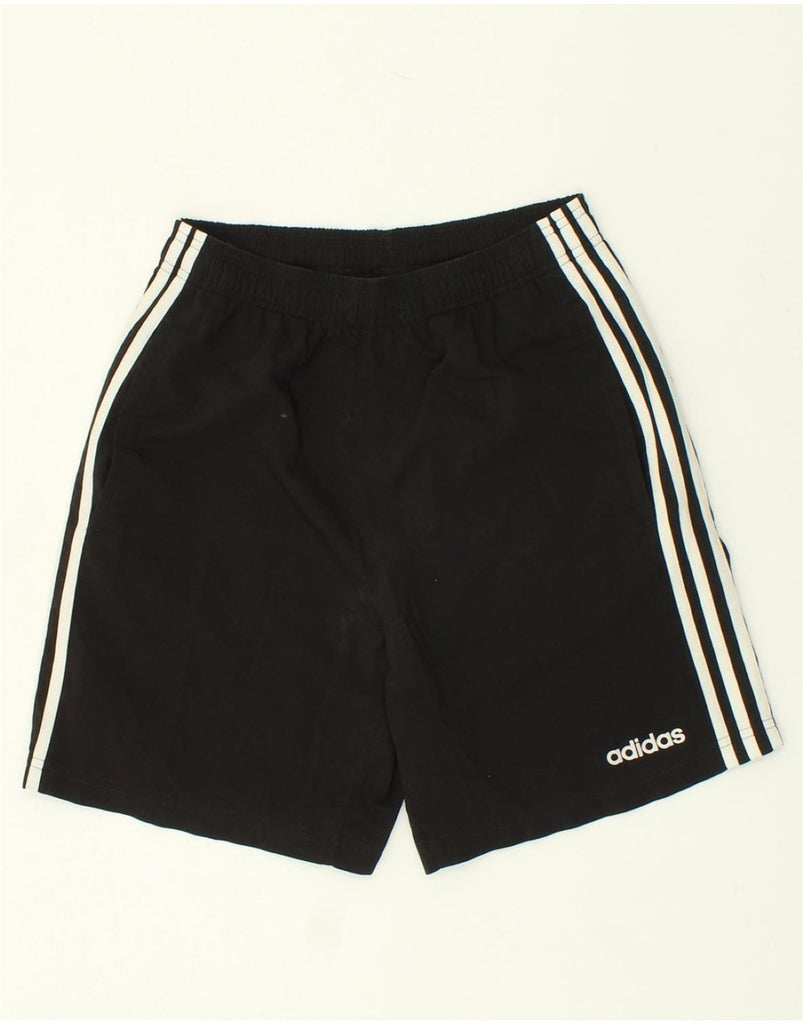 ADIDAS Mens Sport Shorts Small Black Polyester | Vintage Adidas | Thrift | Second-Hand Adidas | Used Clothing | Messina Hembry 