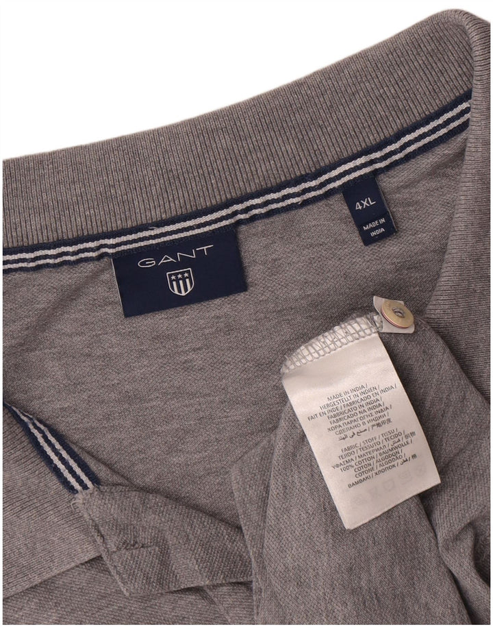 Gant Mens Polo Shirt 4XL Grey Flecked Cotton