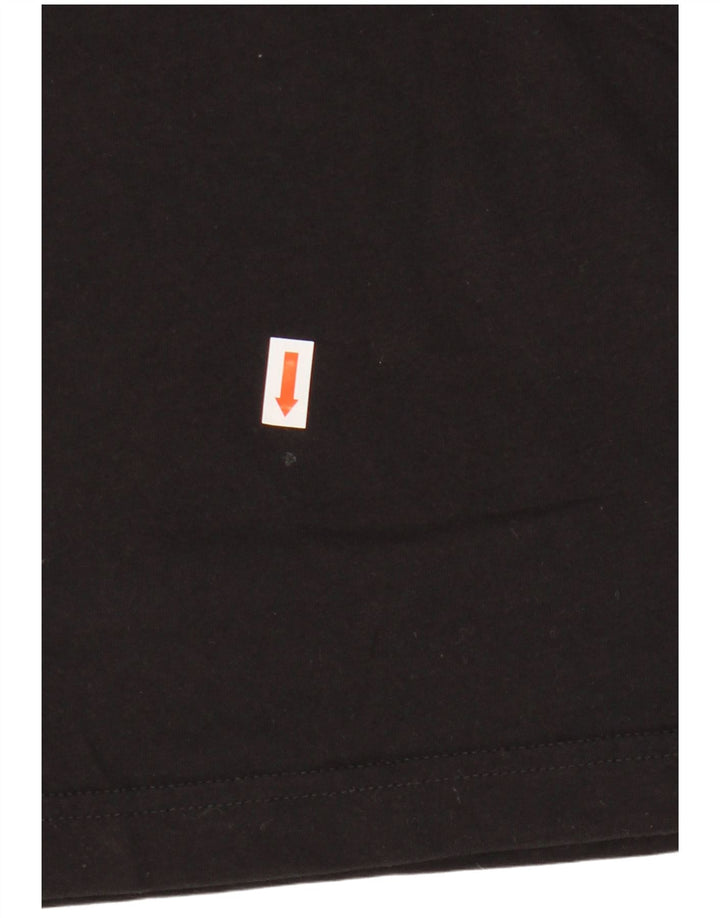 Champion Mens Graphic T-Shirt Top Medium Black Colourblock Cotton