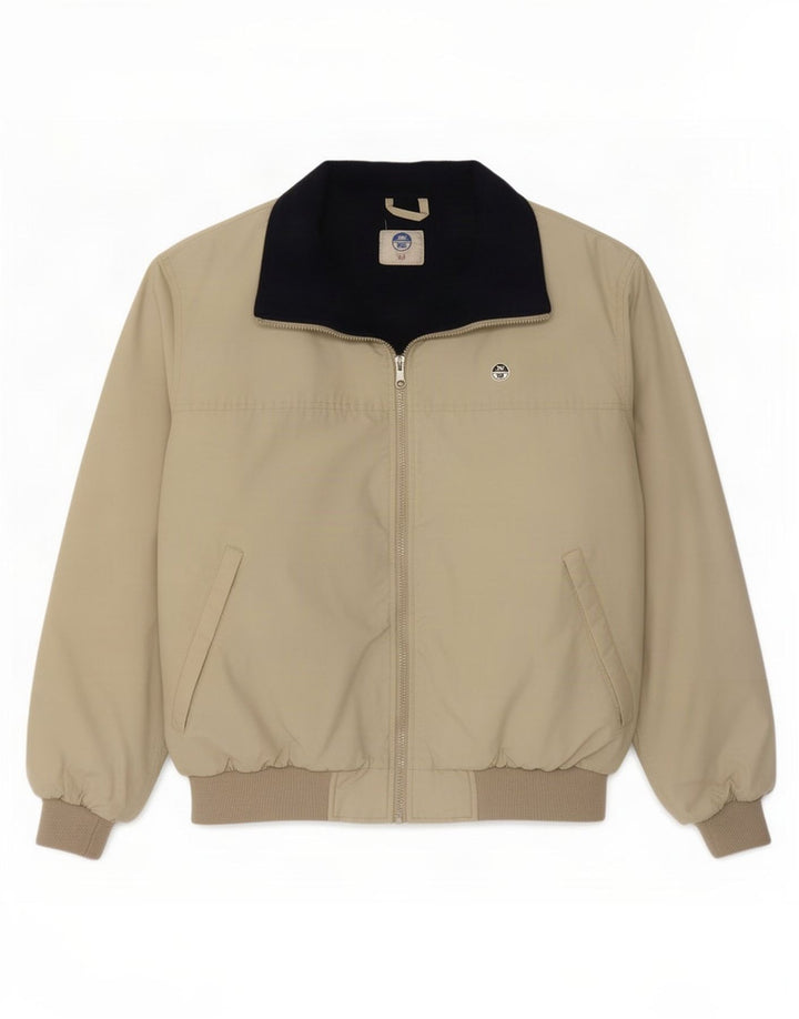 North Sails Mens Bomber Padded Jacket UK 40 Large Khaki Polyamide