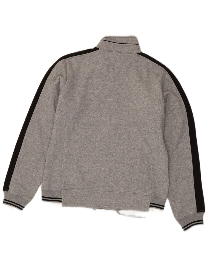 Champion Womens Tracksuit Top Jacket UK 16 Large Grey Colourblock Cotton