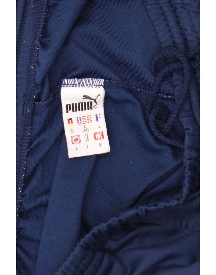 Puma Mens Tracksuit Trousers Large Blue Polyester