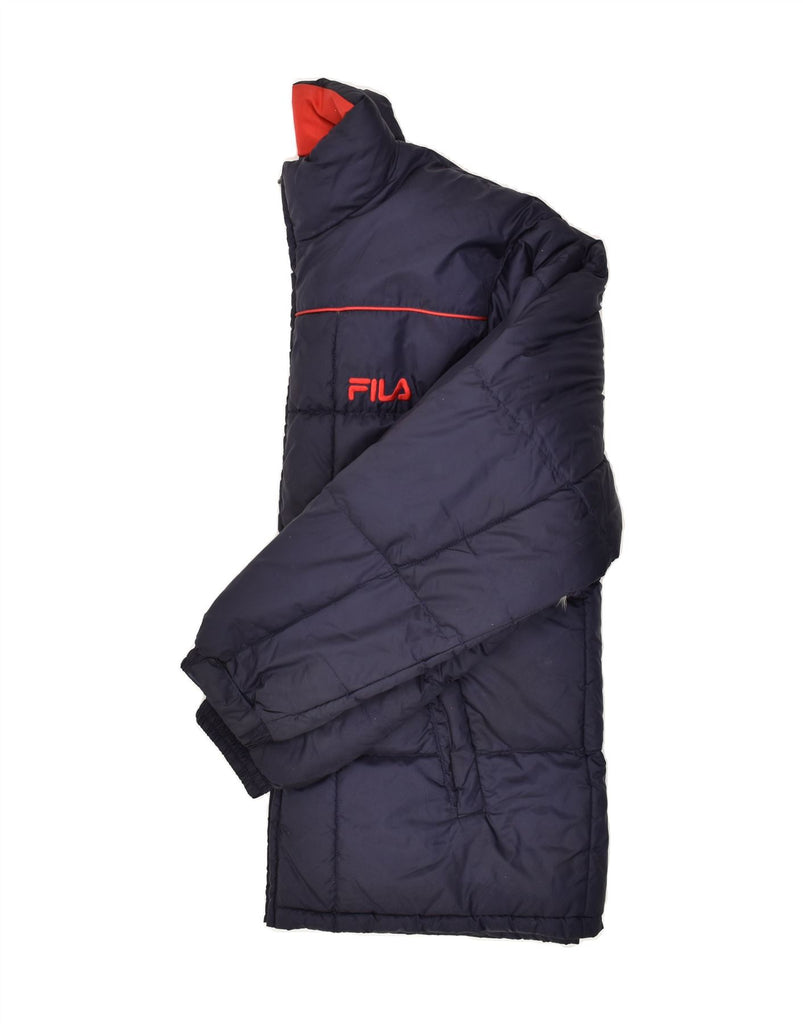 FILA Mens Padded Jacket UK 44 2XL Navy Blue Nylon | Vintage Fila | Thrift | Second-Hand Fila | Used Clothing | Messina Hembry 