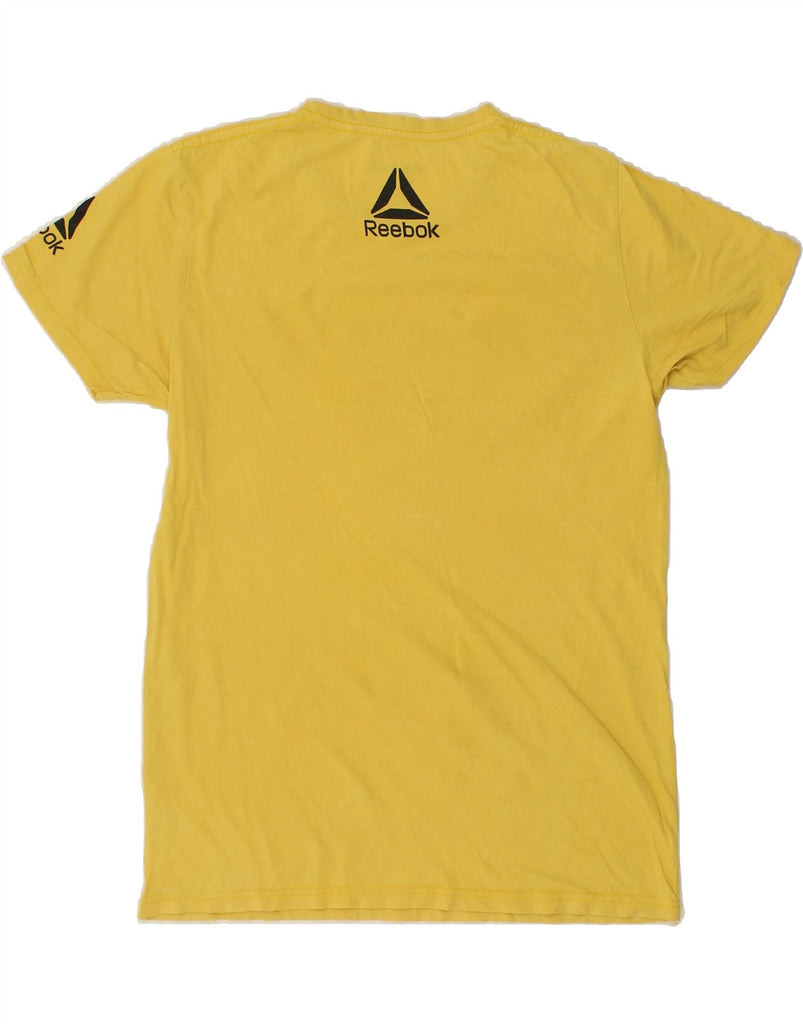 REEBOK Mens Graphic T-Shirt Top Large Yellow | Vintage Reebok | Thrift | Second-Hand Reebok | Used Clothing | Messina Hembry 