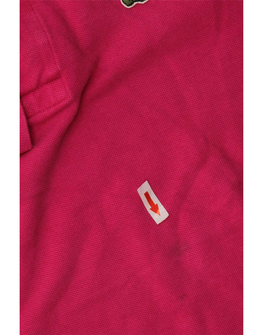 Lacoste Mens Polo Shirt Size 4 Medium Pink Cotton
