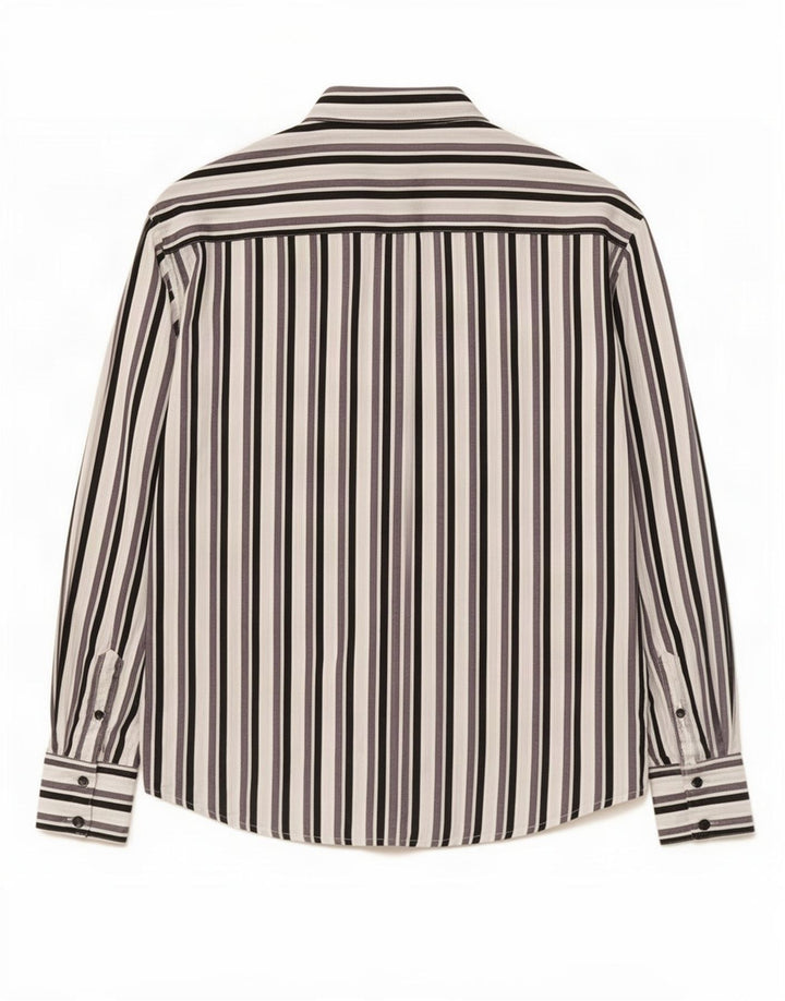 Benetton Womens Shirt UK 14 Medium Multicoloured Striped