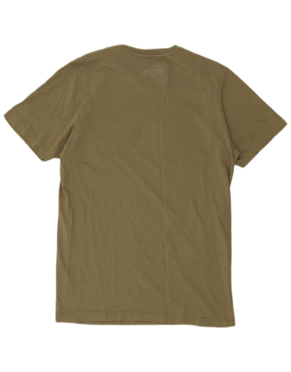 G-Star Mens Graphic T-Shirt Top XL Khaki Cotton