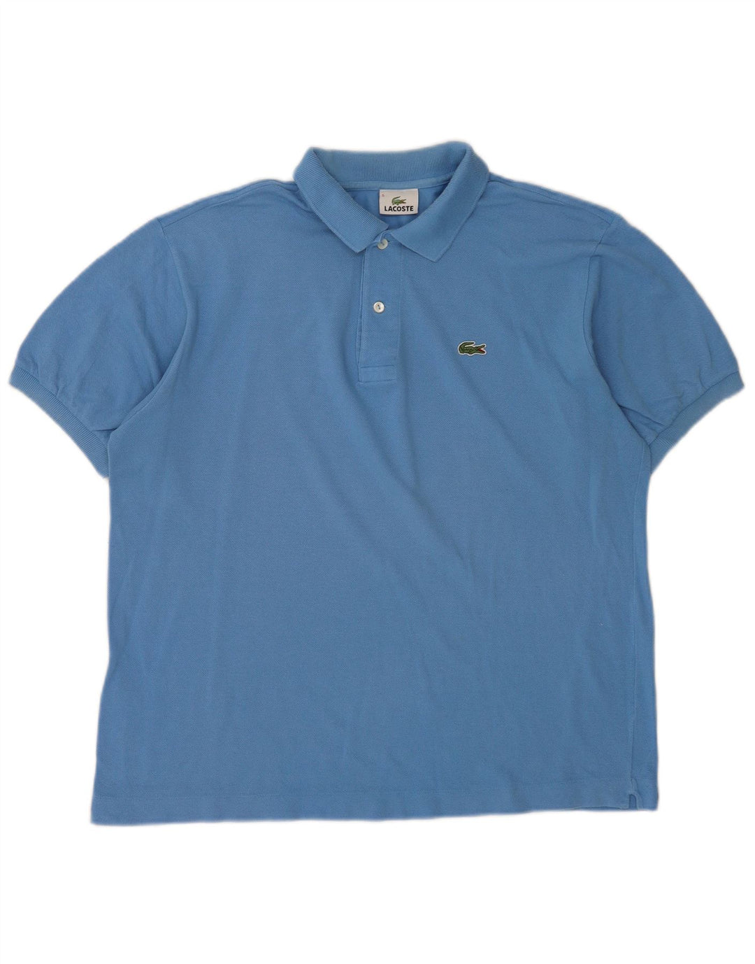 Lacoste Mens Polo Shirt Size 5 Large Blue Cotton