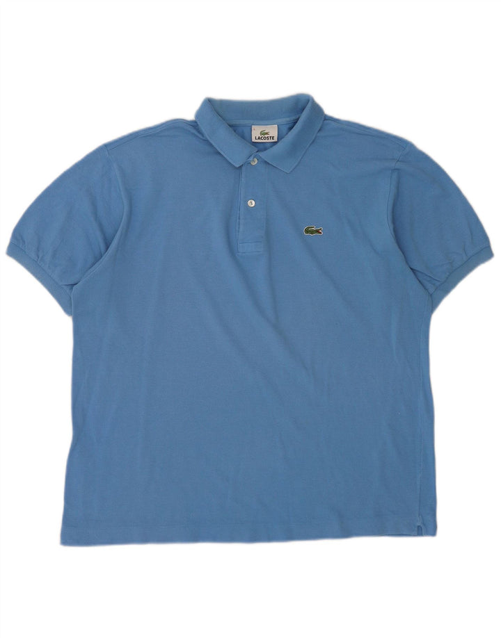 Lacoste Mens Polo Shirt Size 5 Large Blue Cotton