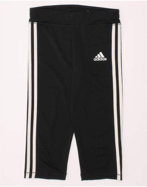 ADIDAS Girls Climalite Leggings 11-12 Years  Black Polyester