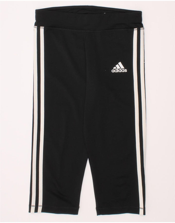 ADIDAS Girls Climalite Leggings 11-12 Years  Black Polyester