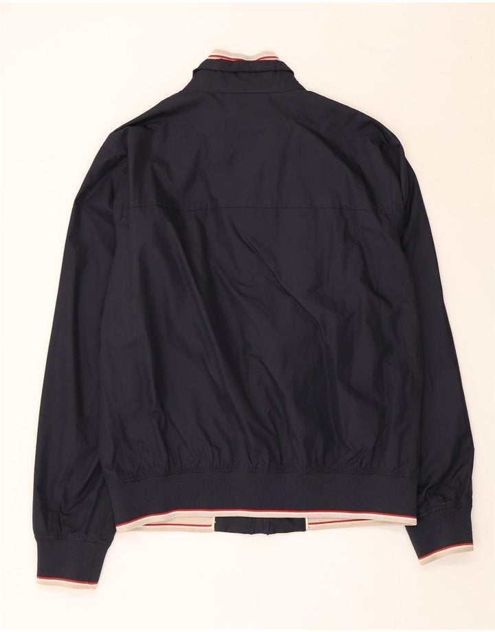 MARINA YACHTING Mens Bomber Jacket IT 54 2XL Navy Blue Polyester