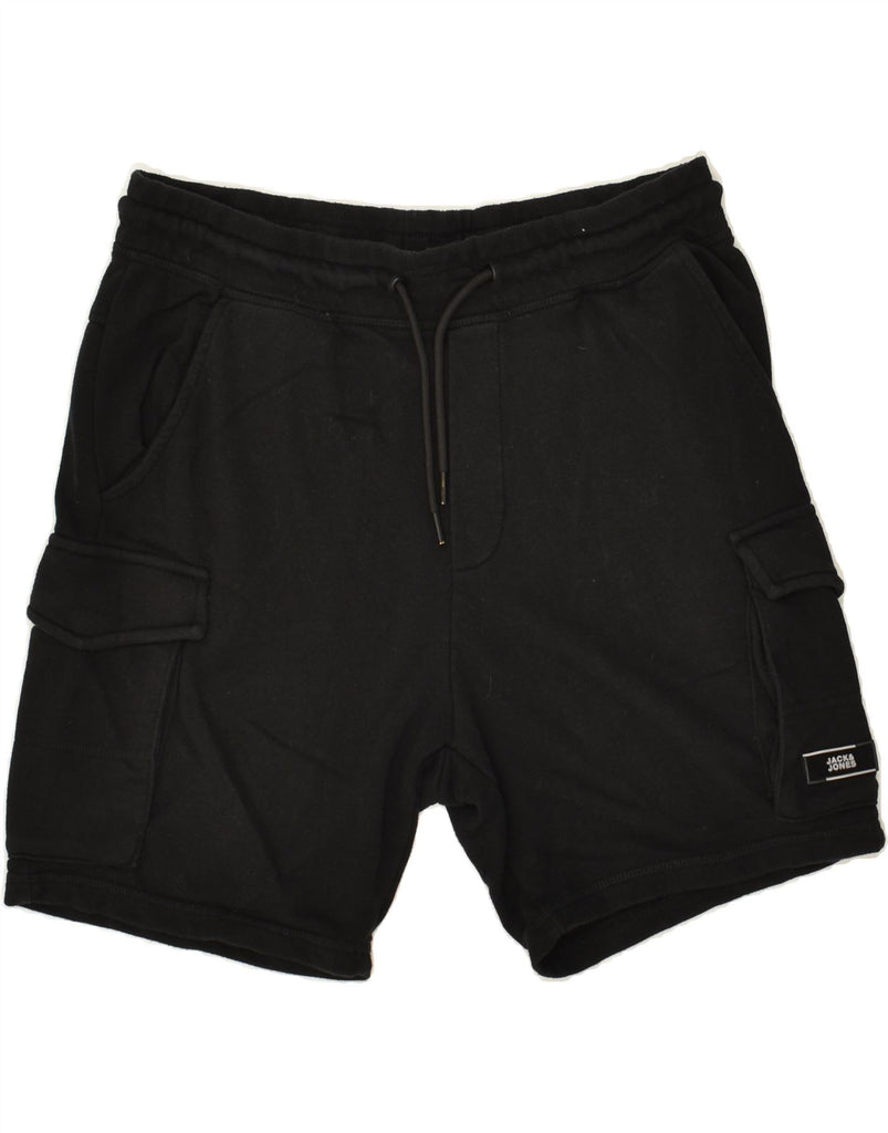 JACK & JONES Mens Sport Shorts Large Black Cotton | Vintage Jack & Jones | Thrift | Second-Hand Jack & Jones | Used Clothing | Messina Hembry 