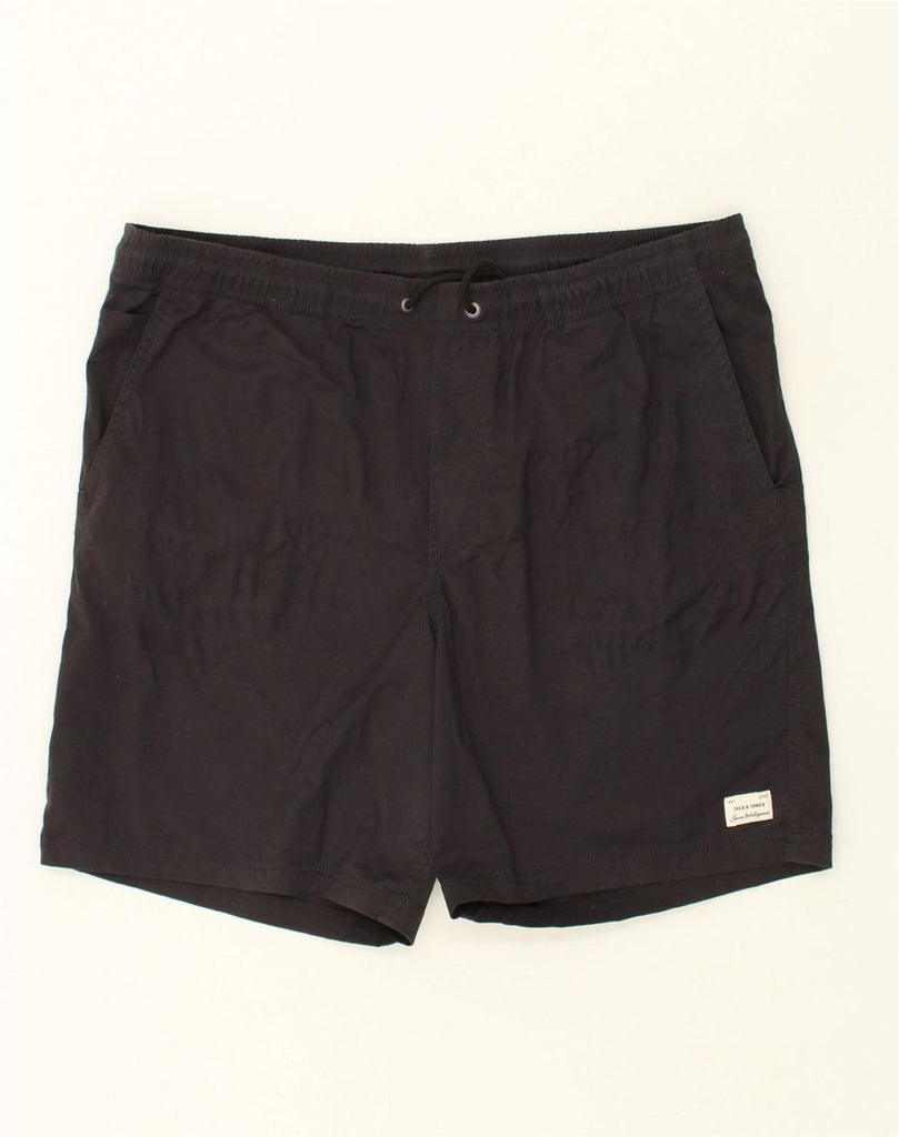 JACK & JONES Mens Sport Shorts XL Black Cotton | Vintage Jack & Jones | Thrift | Second-Hand Jack & Jones | Used Clothing | Messina Hembry 