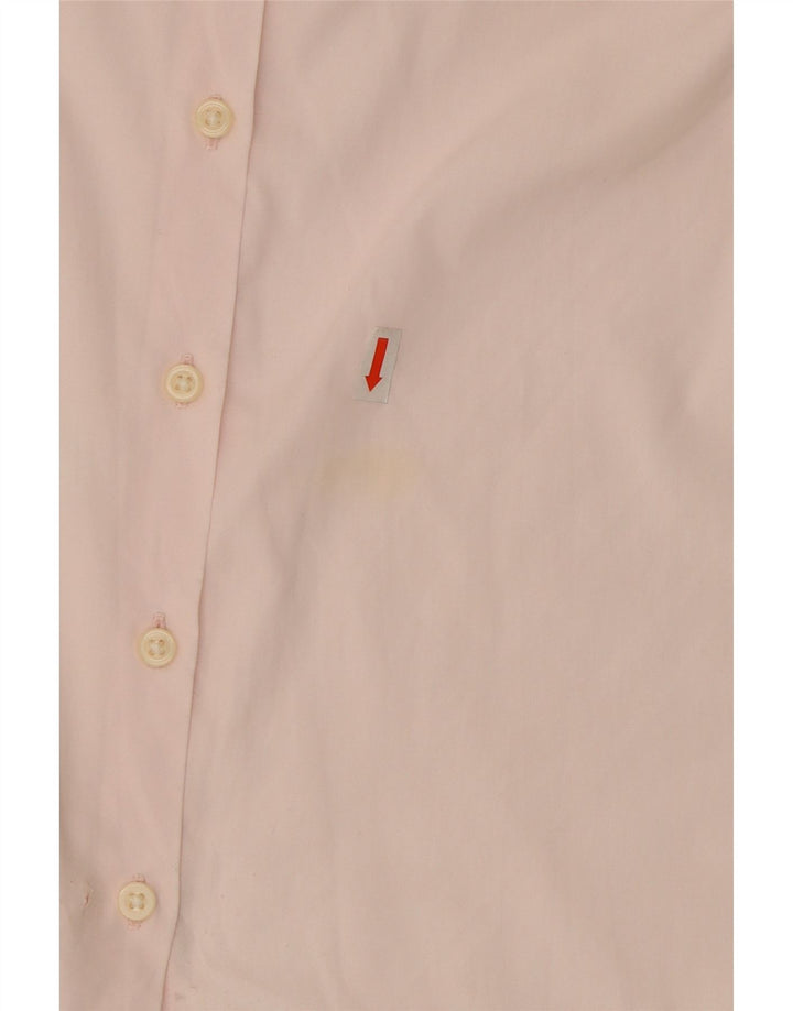 TOMMY HILFIGER Womens Stretch Shirt US 8 Medium Pink Cotton Vintage Tommy Hilfiger and Second-Hand Tommy Hilfiger from Messina Hembry 