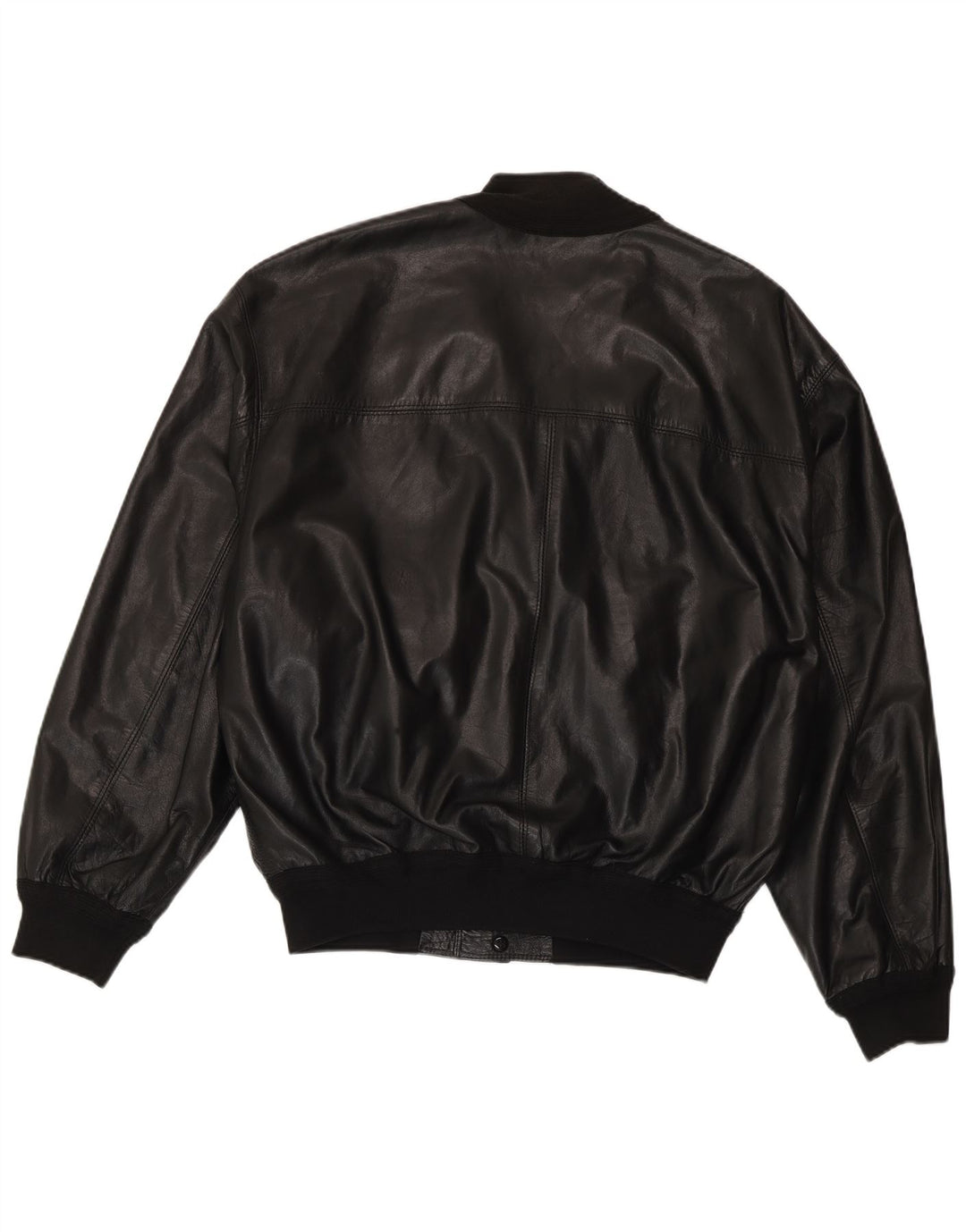 Lamatta Mens Leather Jacket IT 52 XL Black