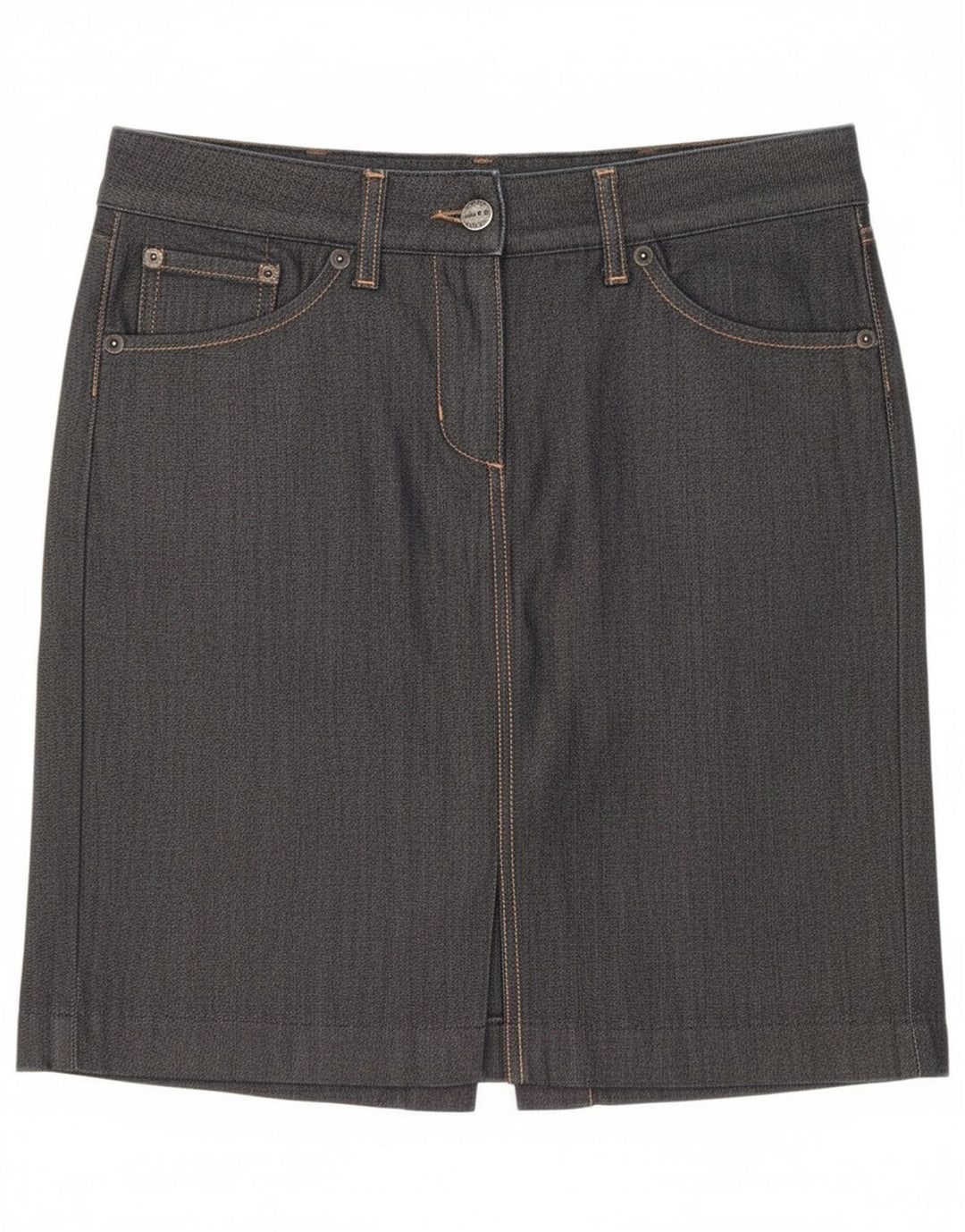 Gant Womens Denim Skirt EU 36 Small W28  Black Cotton