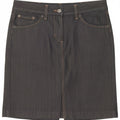 Gant Womens Denim Skirt EU 36 Small W28  Black Cotton