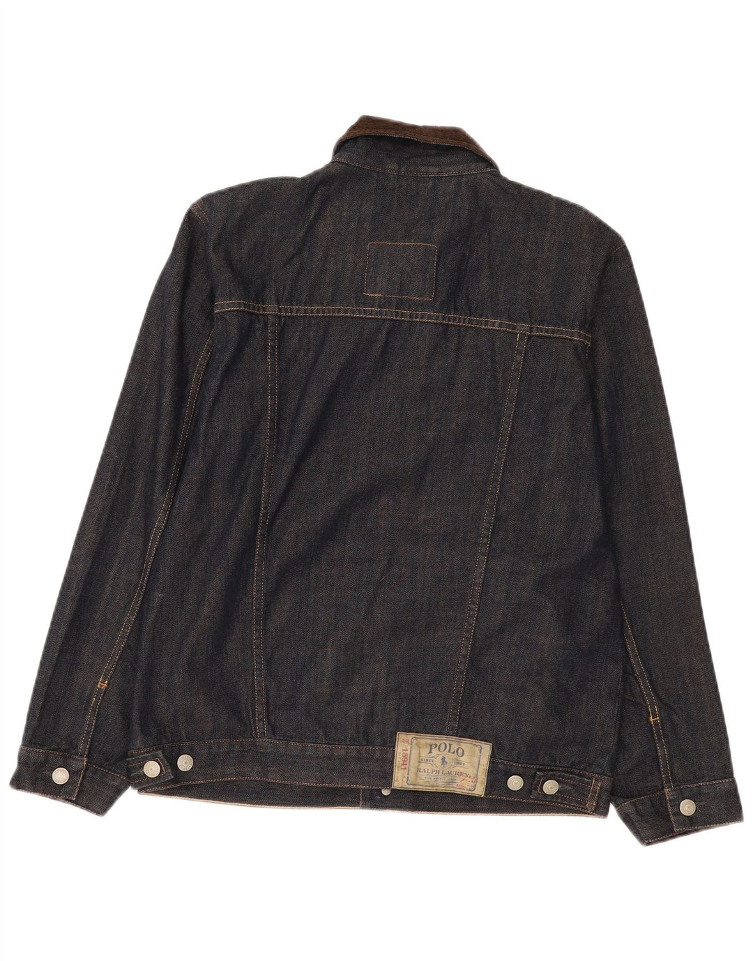 Polo Ralph Lauren Boys Denim Jacket 15-16 Years XL Navy Blue Cotton