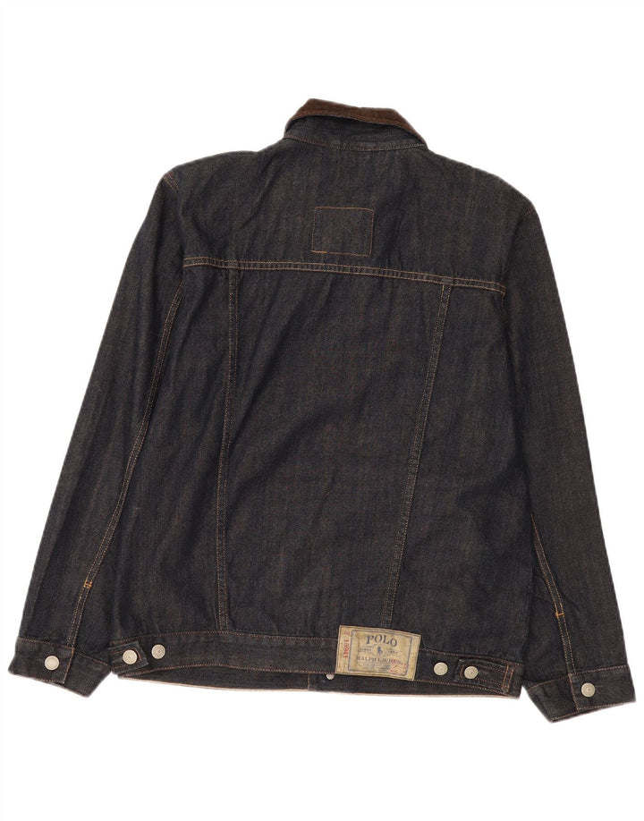 Polo Ralph Lauren Boys Denim Jacket 15-16 Years XL Navy Blue Cotton