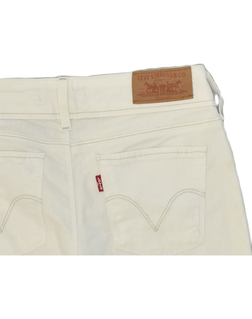 LEVI'S Womens 571 Slim Jeans W29 L31 White Cotton | Vintage Levi's | Thrift | Second-Hand Levi's | Used Clothing | Messina Hembry 