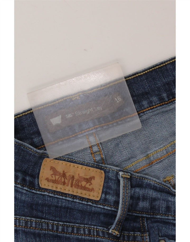 Levi's Womens 505 Straight Jeans US 16 2XL W36 L29 Blue