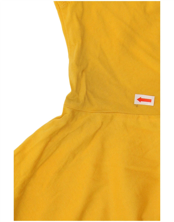 CHAMPION Mens Graphic T-Shirt Top Large Yellow