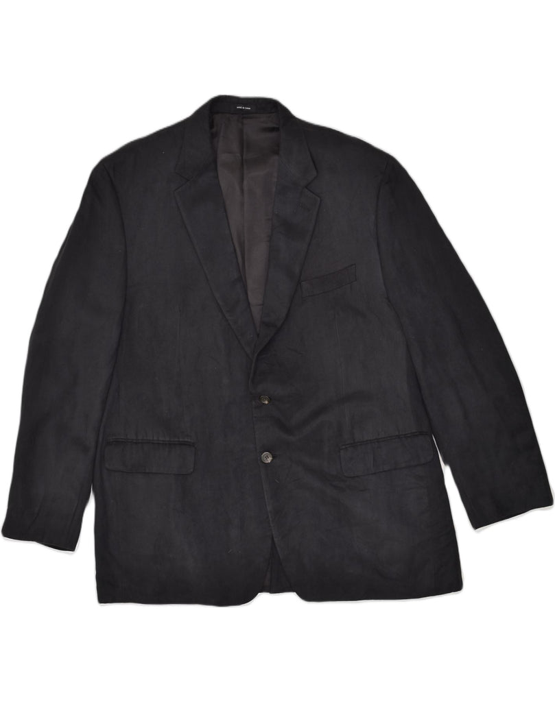 CHAPS Mens Slim 2 Button Blazer Jacket UK 48 4XL Black Polyester | Vintage Chaps | Thrift | Second-Hand Chaps | Used Clothing | Messina Hembry 