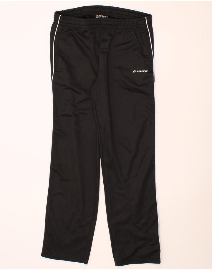 LOTTO Mens Tracksuit Trousers XL Black Polyester Vintage Lotto and Second-Hand Lotto from Messina Hembry 